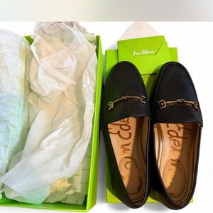 Sam Edelman Black Leather Loraine Loafers